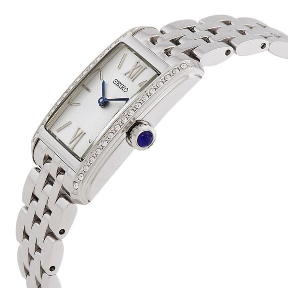 NWT Authentic Seiko Classic Quartz Crystal Silver Dial Women's Watch - Picture 2 of 3
